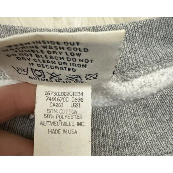 Lee Sport Vintage Green Bay Packers Brett Favre 4 Size Med USA Gray Sweatshirt - Picture 4 of 8